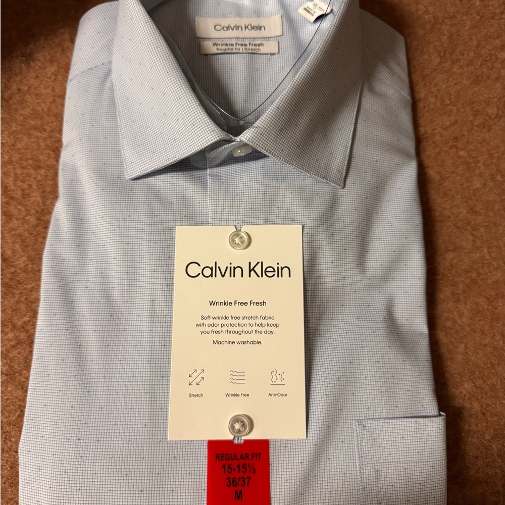 Calvin Klein Men's Light Blue Dress Shirt